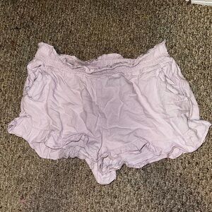 Purple Ruffle shorts